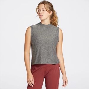 Calia by Carrie Underwood Grey Lustralux MockNeck Tank - Women’s Size S